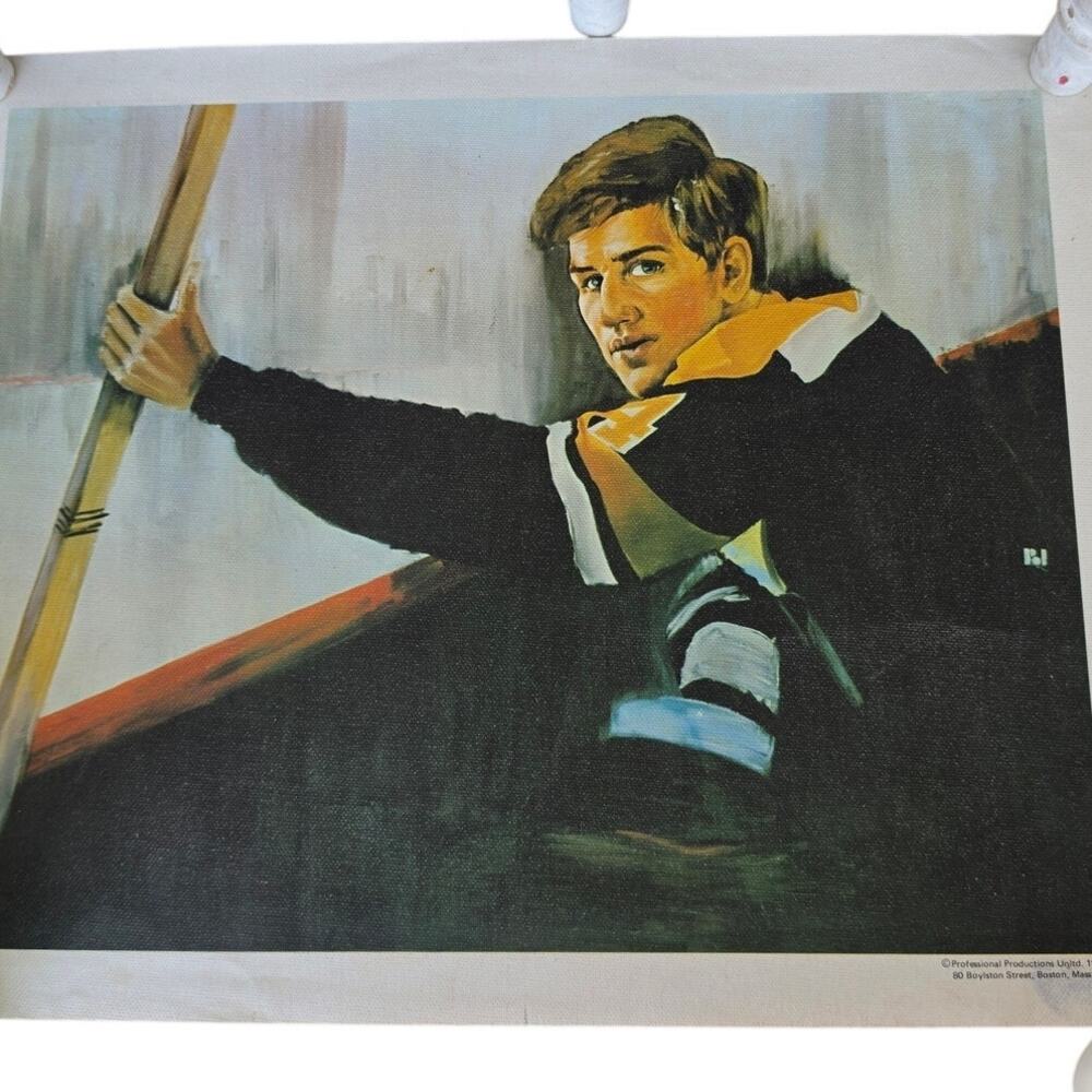 Vintage print of Hockey Legend Bobby Orr / Boston Bruins 1970